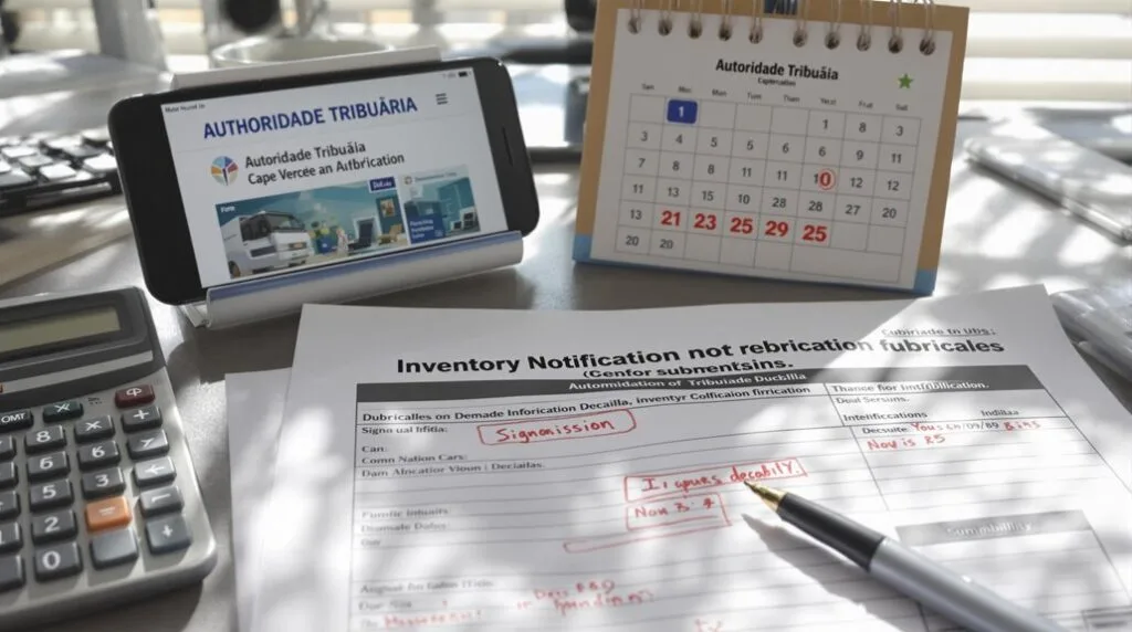 déclaration d'inventaire à des fins fiscales